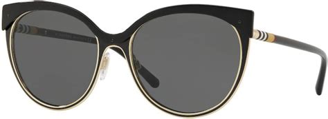 burberry sunglasses be3096|Burberry Women's BE3096 Sunglasses Black/Light Gold/Grey .